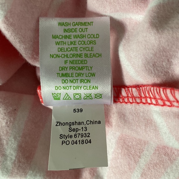 Lilly Pulitzer Tapango Pink & White Shimmy Shell Low Back Knit Sheath Dress - M - Picture 12 of 13